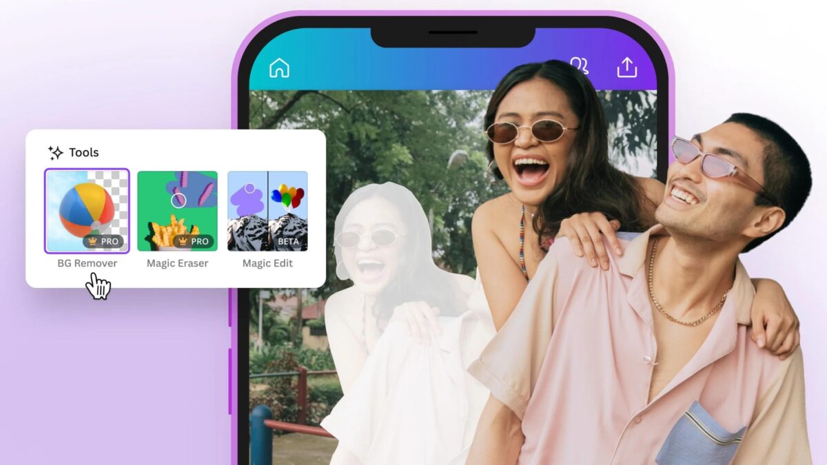 A Woman And A Man Are Posing For A Picture On A Smartphone, Seeking Photo Editing Tips.