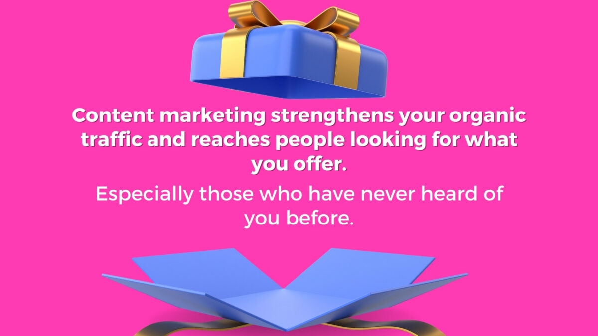 Content Marketing Improves Organic Traffic