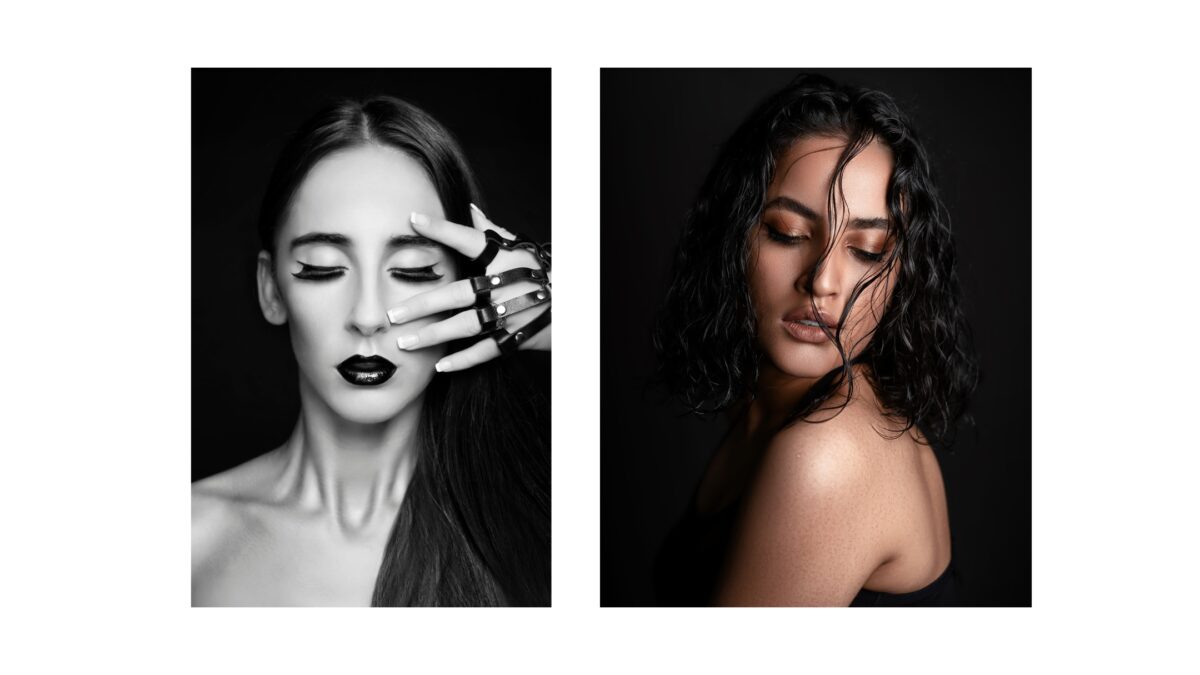 A Black And White Photo Of A Woman With Her Hand On Her Face, Captured With An Intriguing Photography Lighting Setup.
