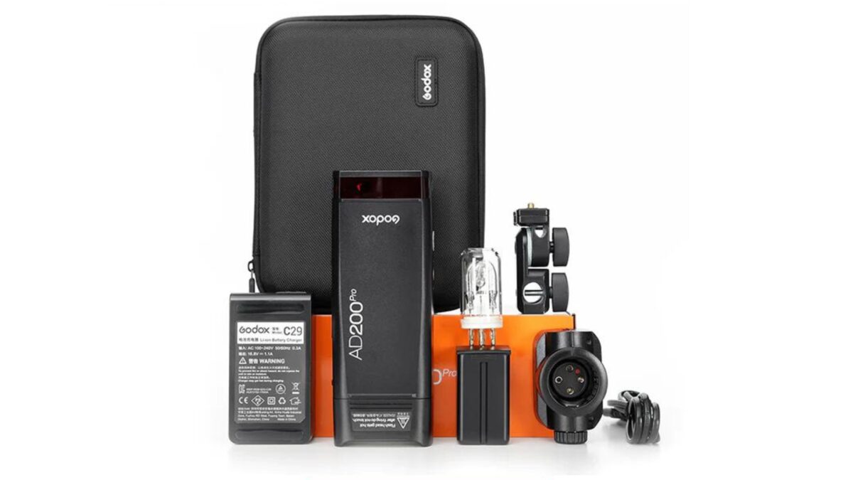 A Pack Of Photography Lighting Kit On A White Background.