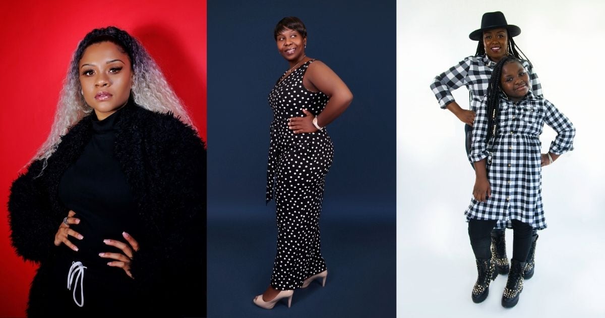 Four Women Posing For Photography Poses.