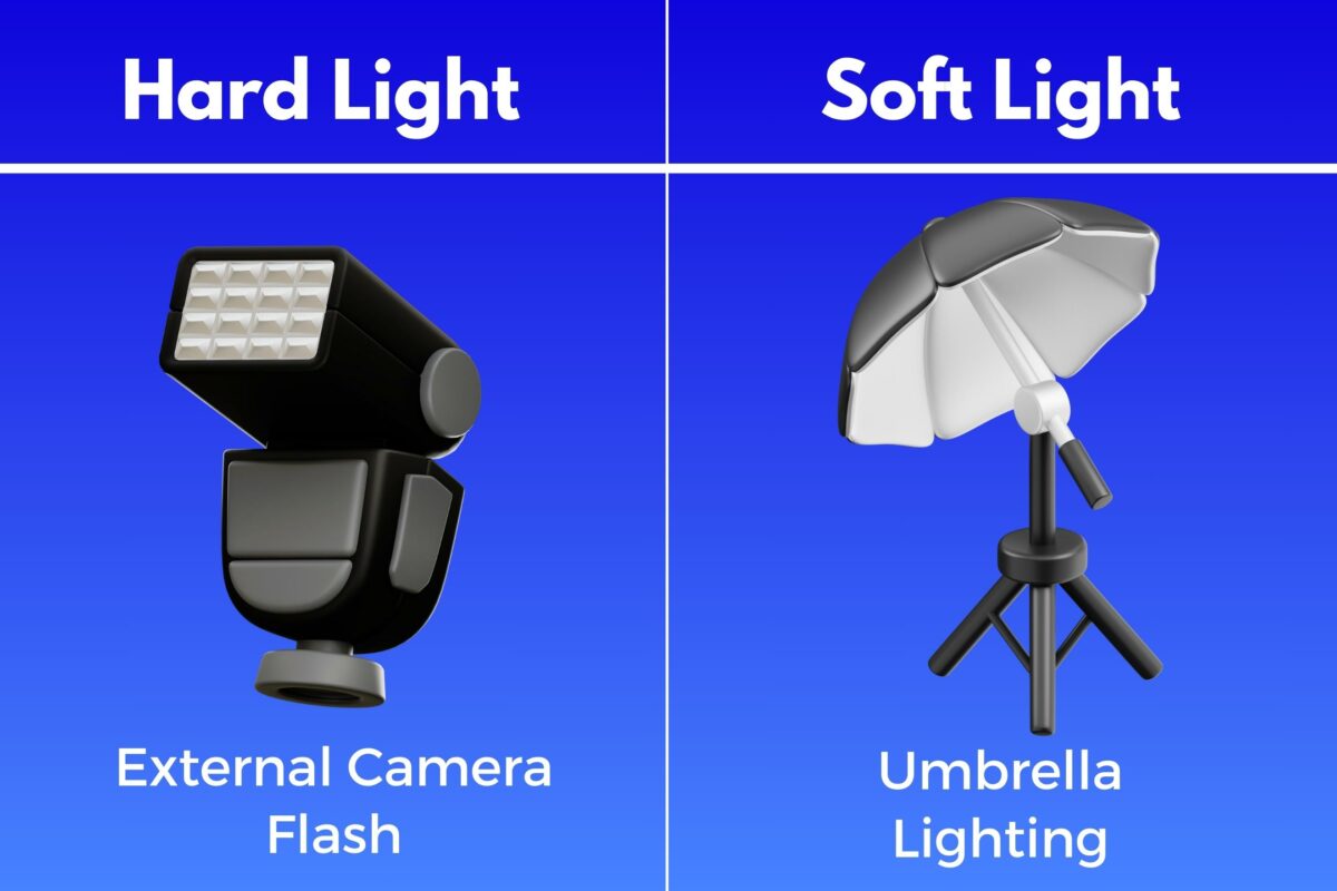 Exploring The Differences Between Hard Light And Soft Light Using Lighting Techniques.