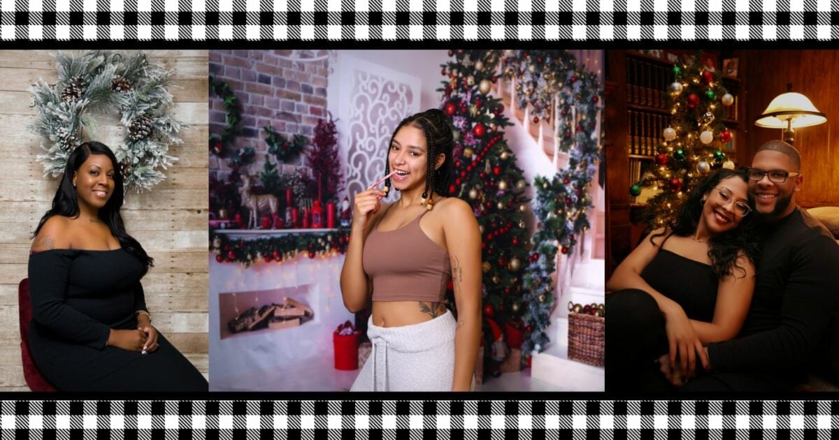 Photography Ideas For A Couple'S Photoshoot In Front Of A Christmas Tree.