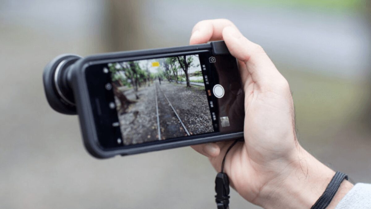 Someone Using A Smartphone To Capture Photos.