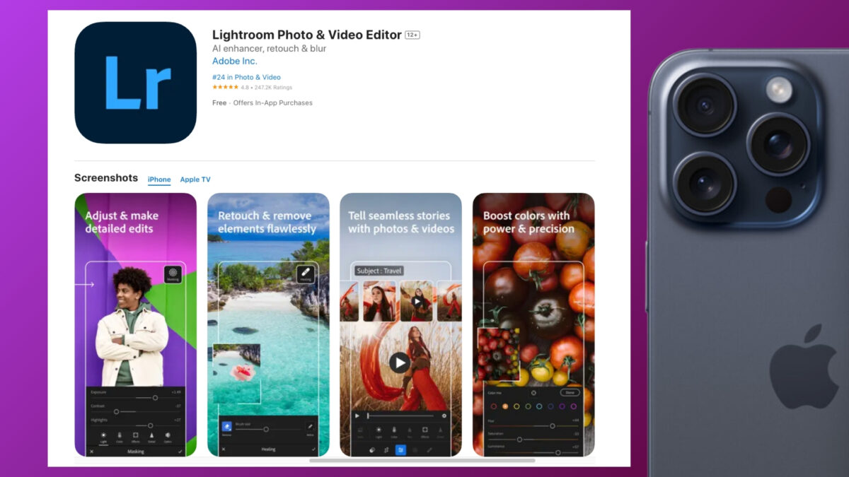 Lightroom, One Of The Best Photo Editing Apps, Is Now Available For Iphone And Ipad.
