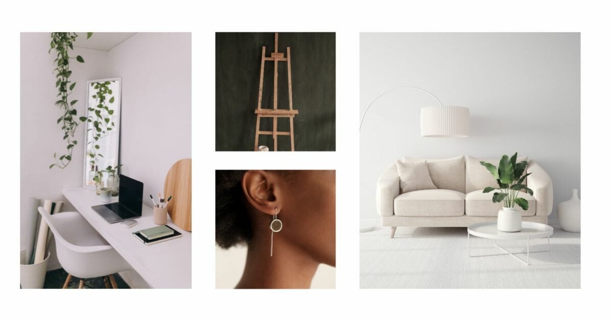 A White Living Room With A Plant And A Chair, Perfect For Photography Ideas.