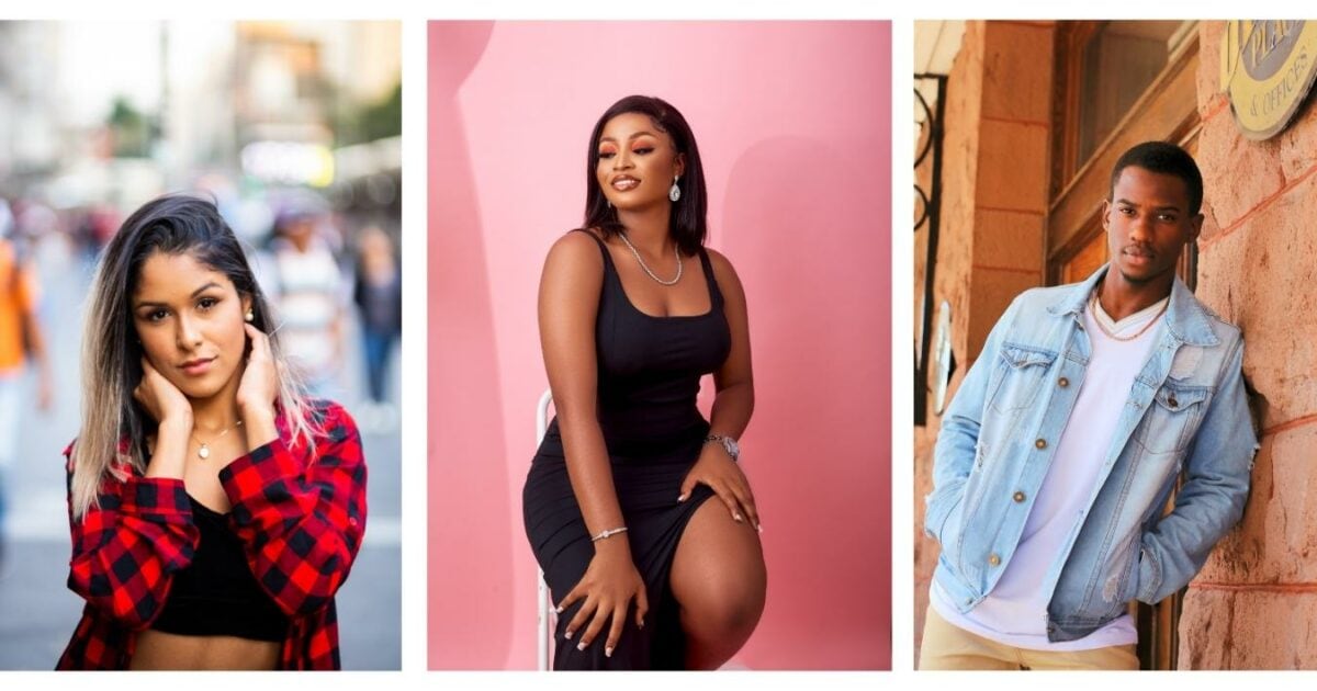 Two Pictures Of A Woman And A Man Posing For A Photo To Help Inspire And Guide Your Choice Of Attire For An Upcoming Photoshoot.