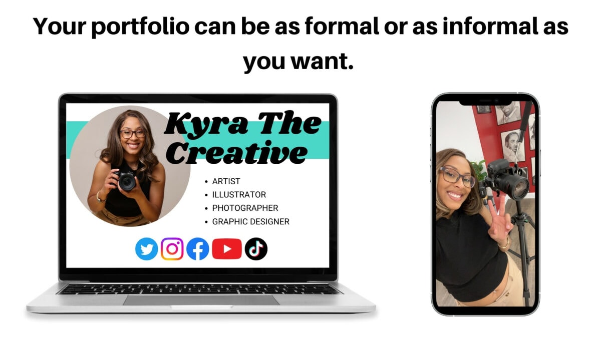 Image Showing A Formal Vs Informal Content Portfolio